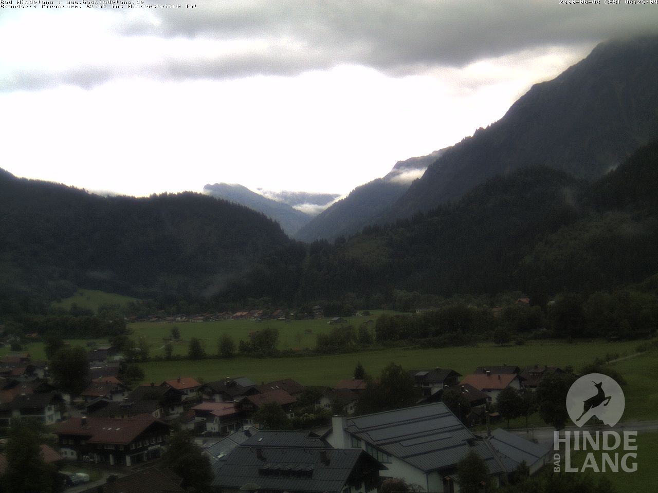 Archiv Foto Webcam Kirchturmblick Richtung Hintersteiner Tal