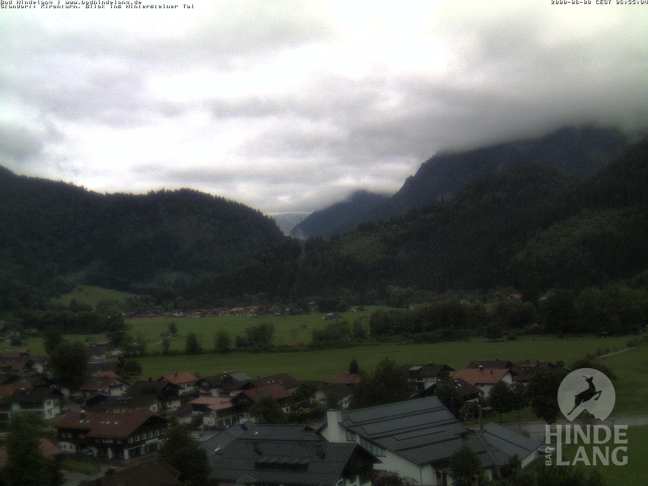 Archiv Foto Webcam Kirchturmblick Richtung Hintersteiner Tal