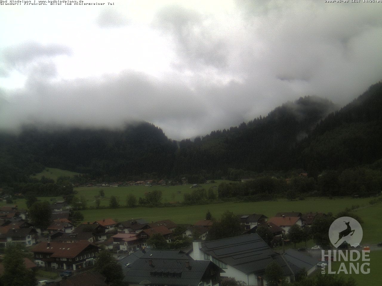 Archiv Foto Webcam Kirchturmblick Richtung Hintersteiner Tal