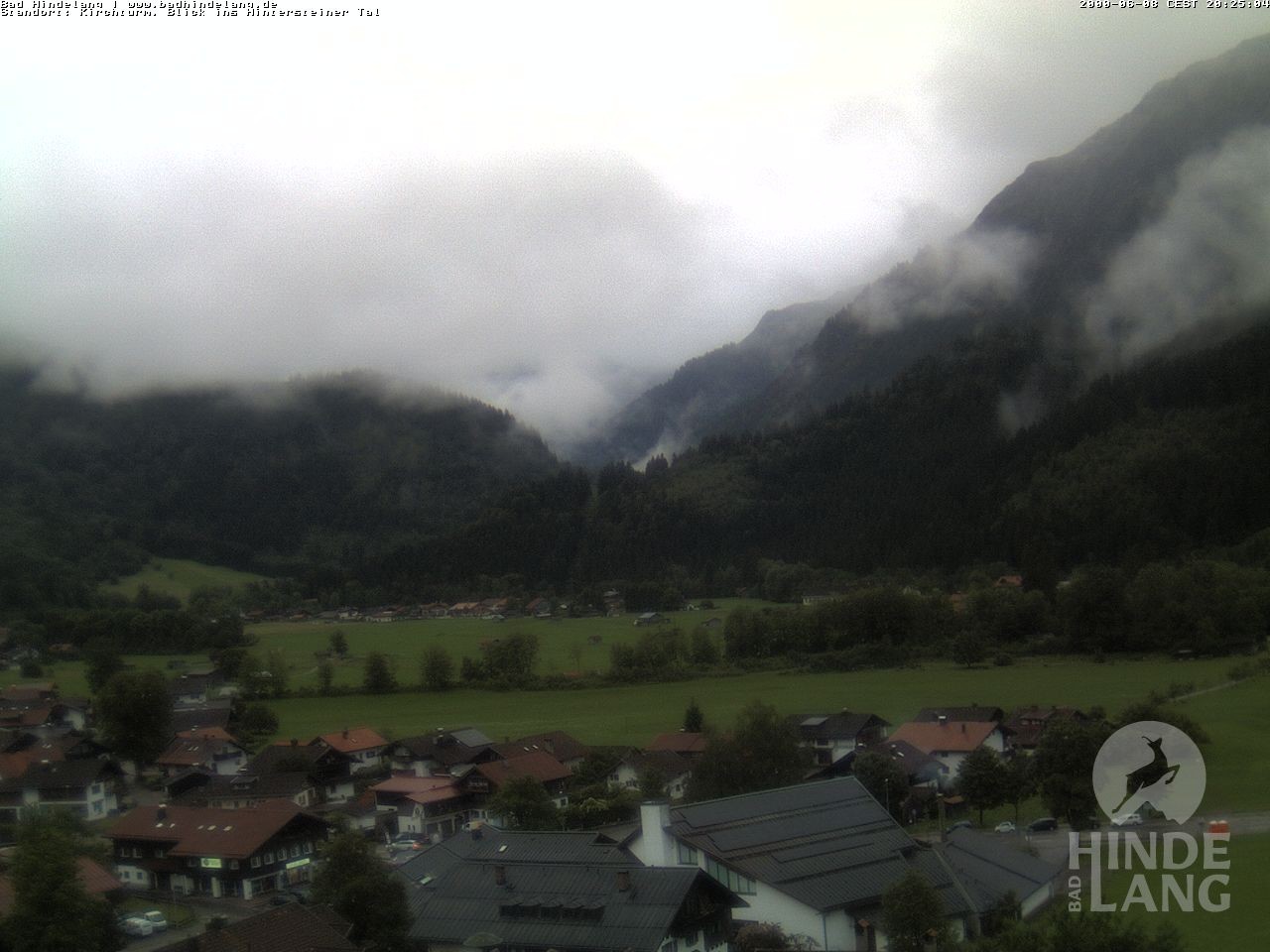 Archiv Foto Webcam Kirchturmblick Richtung Hintersteiner Tal