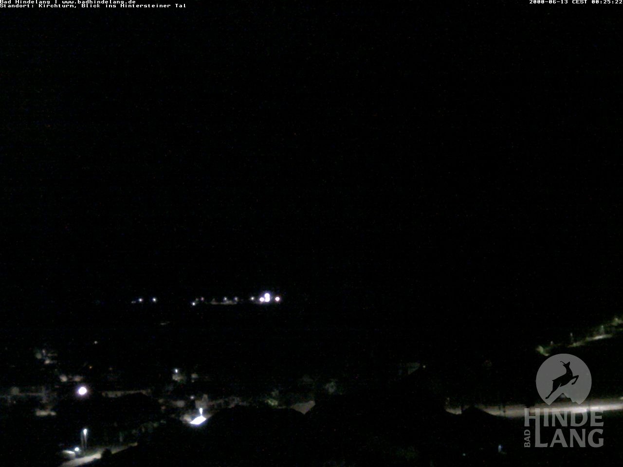 Archiv Foto Webcam Kirchturmblick Richtung Hintersteiner Tal