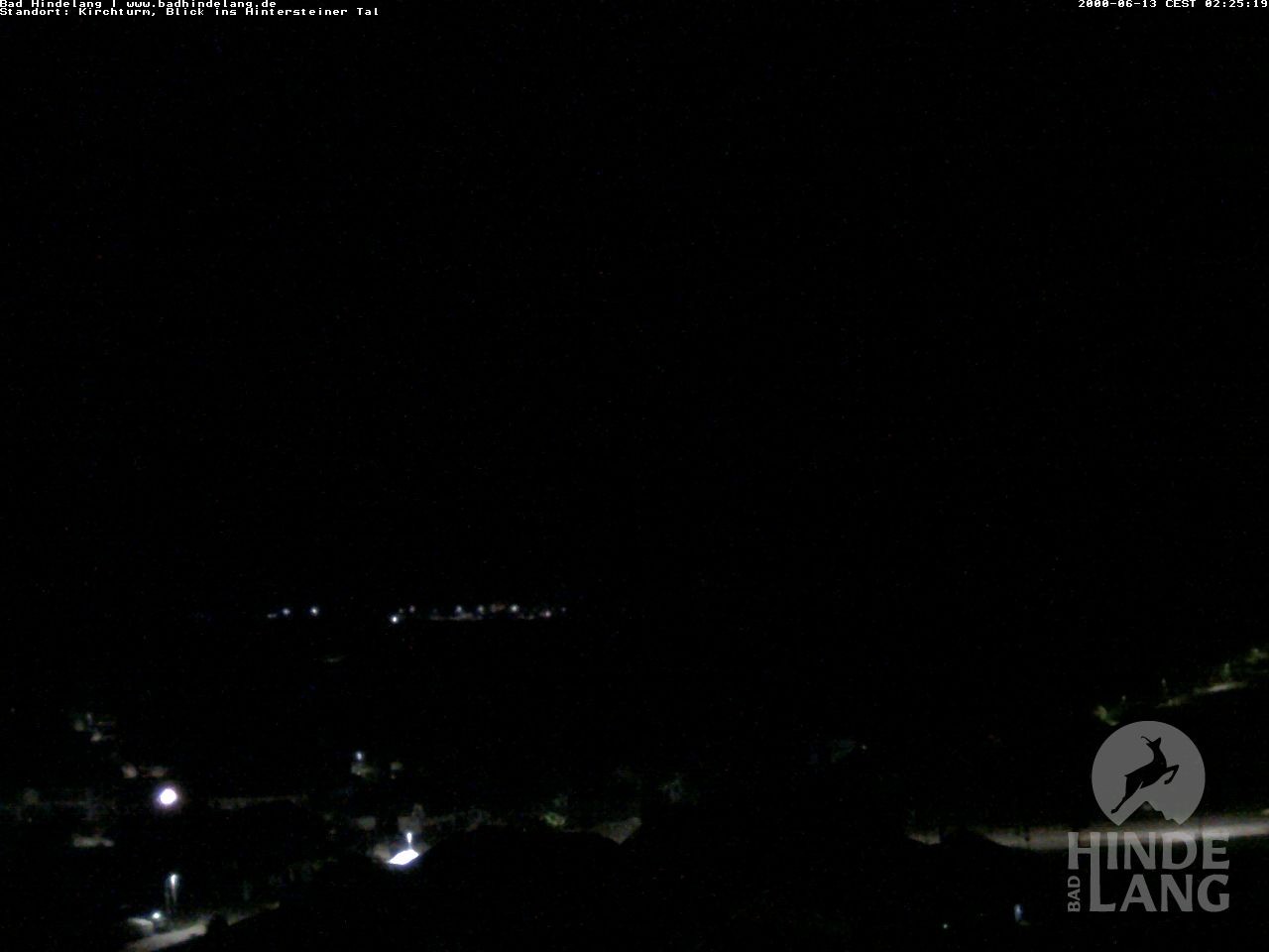 Archiv Foto Webcam Kirchturmblick Richtung Hintersteiner Tal