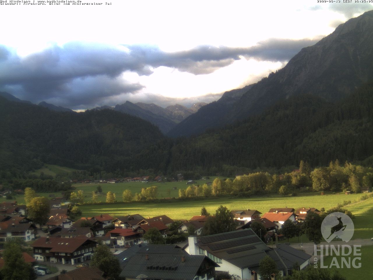 Archiv Foto Webcam Kirchturmblick Richtung Hintersteiner Tal