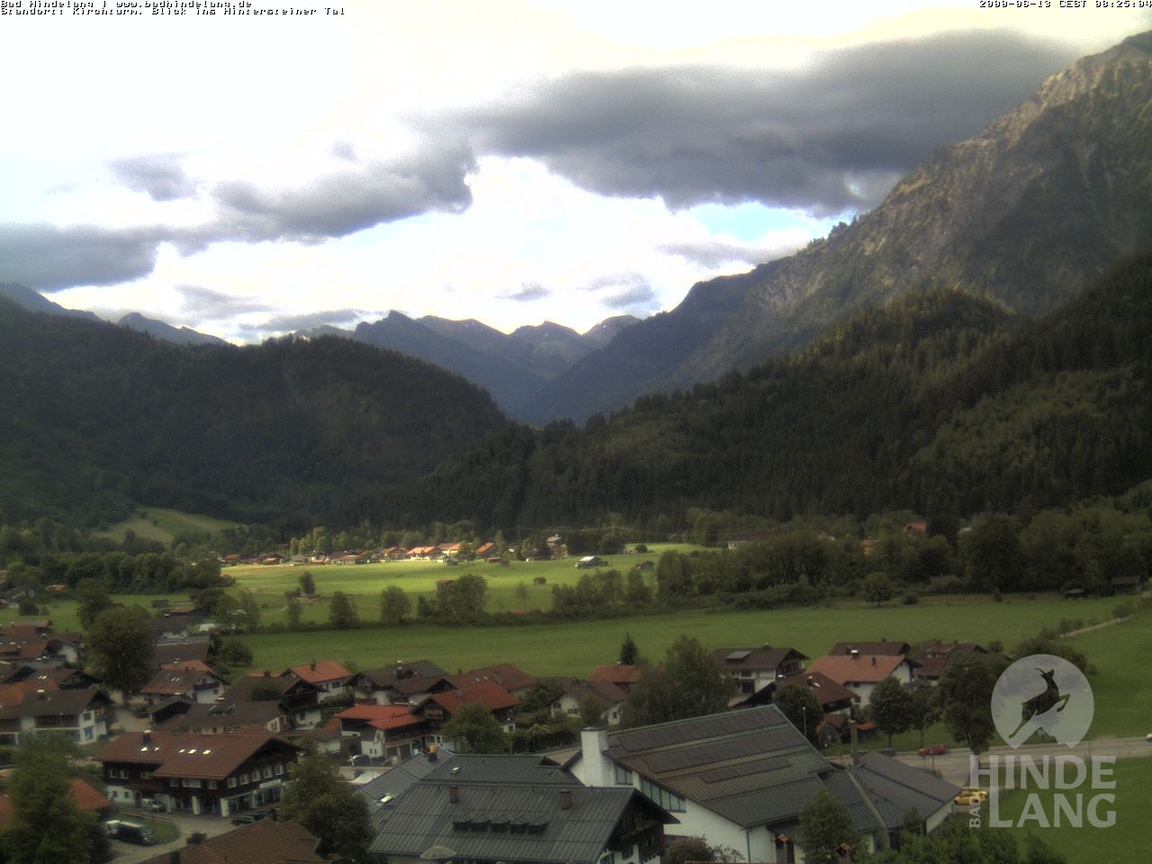 Archiv Foto Webcam Kirchturmblick Richtung Hintersteiner Tal