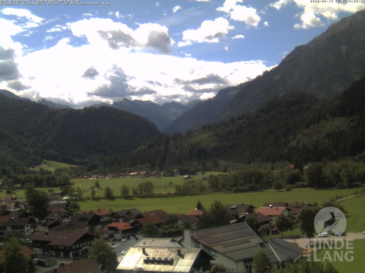 Archiv Foto Webcam Kirchturmblick Richtung Hintersteiner Tal