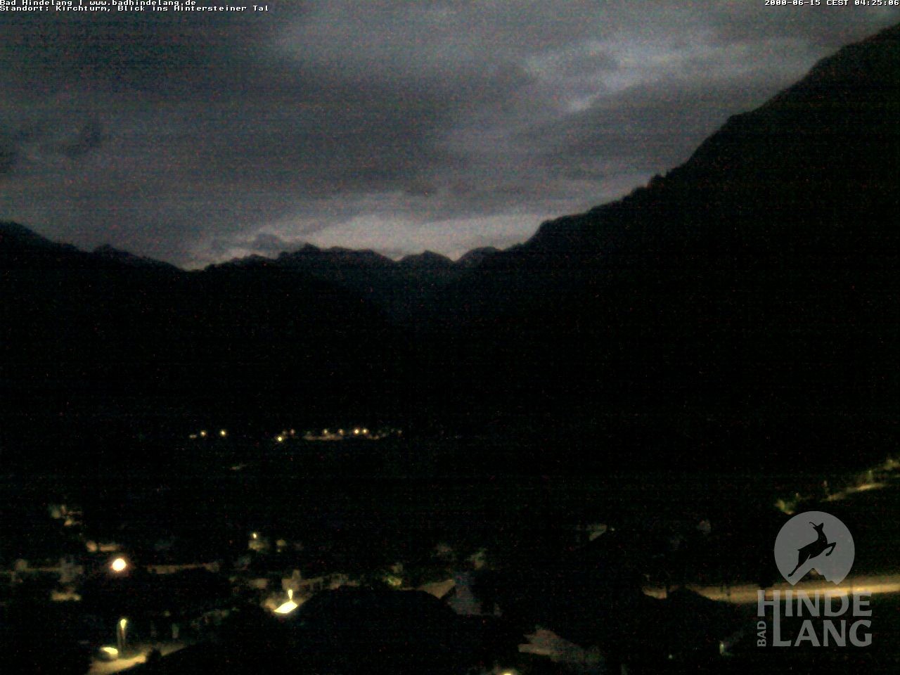 Archiv Foto Webcam Kirchturmblick Richtung Hintersteiner Tal