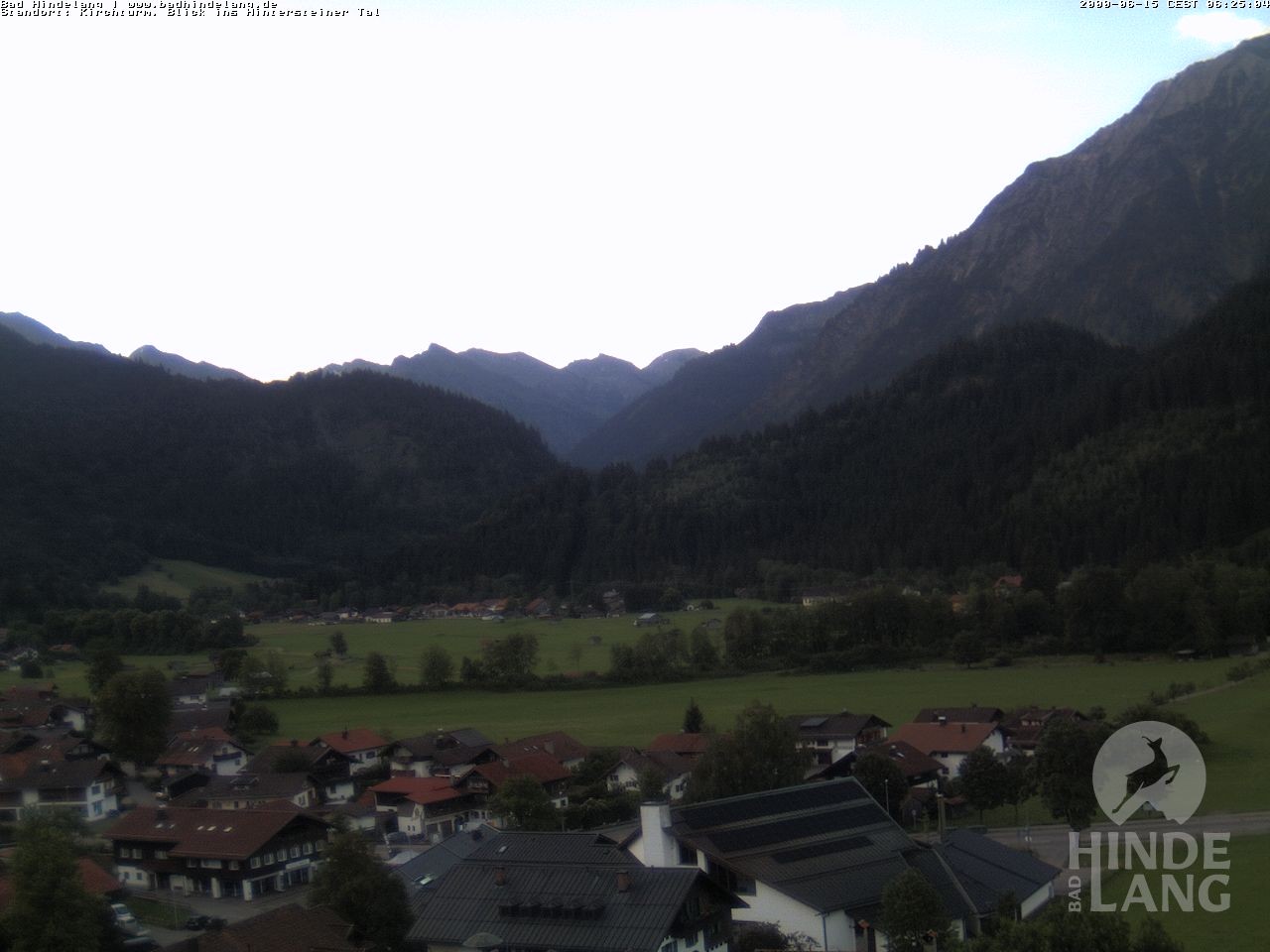Archiv Foto Webcam Kirchturmblick Richtung Hintersteiner Tal