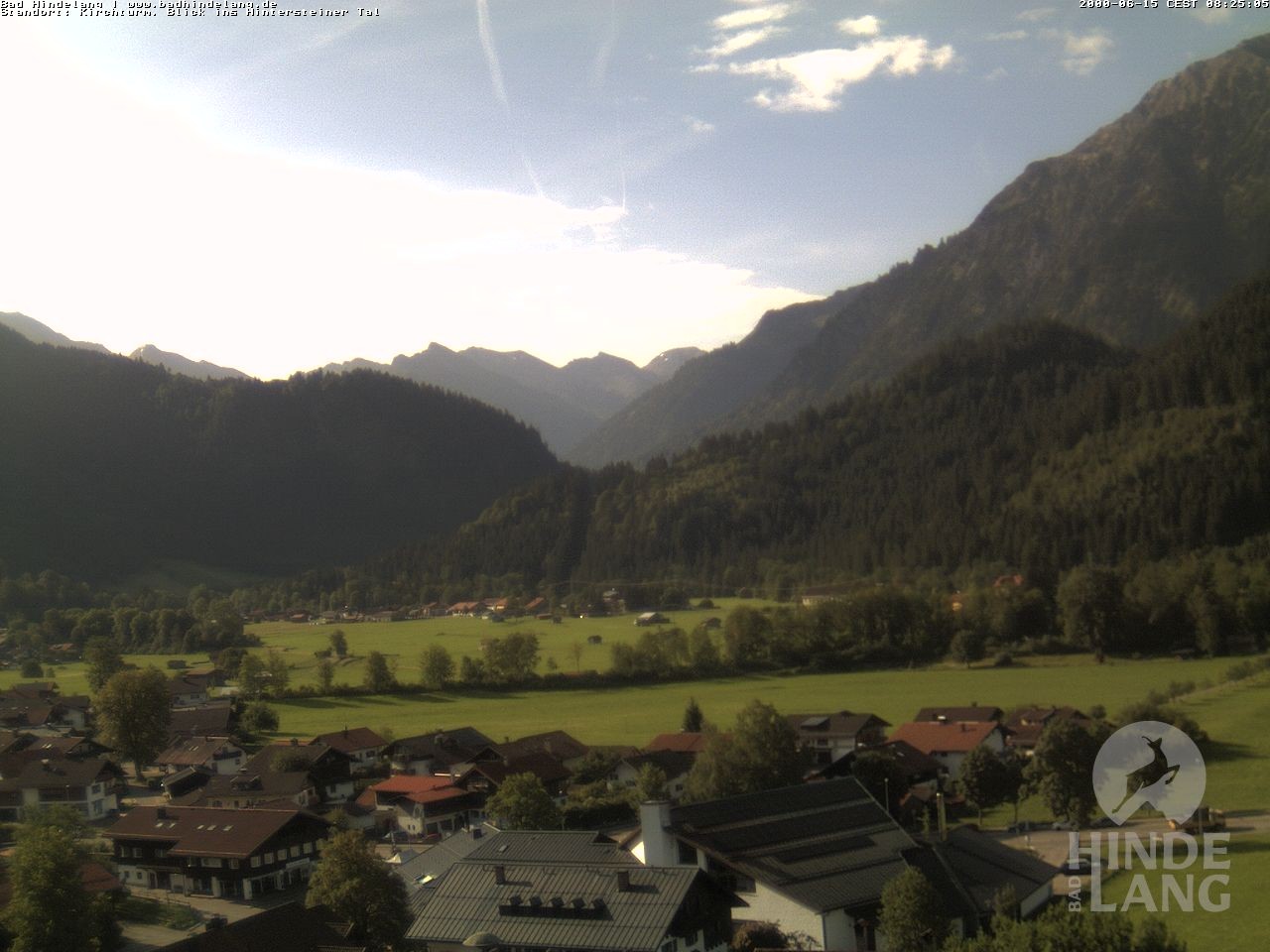 Archiv Foto Webcam Kirchturmblick Richtung Hintersteiner Tal