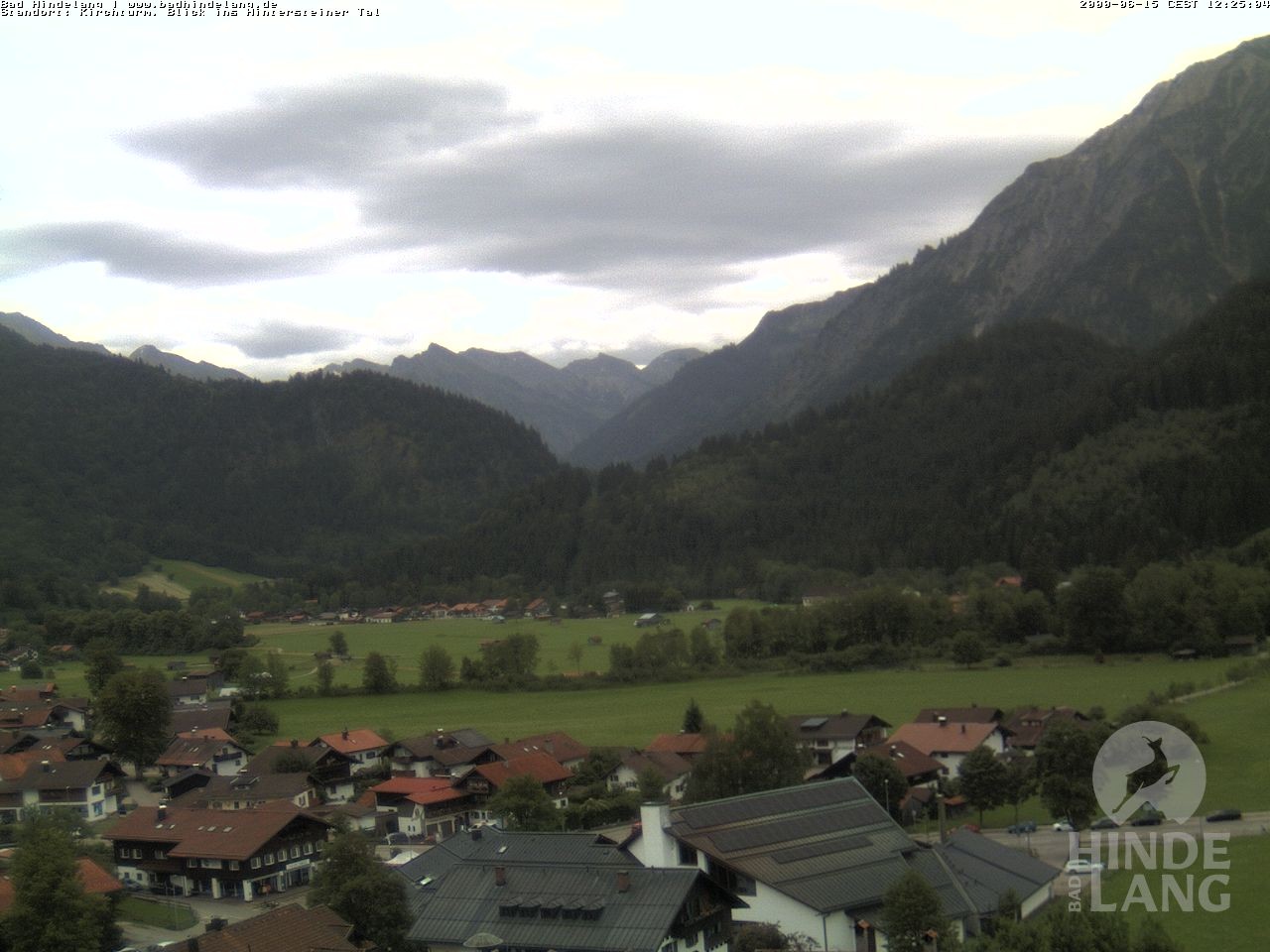 Archiv Foto Webcam Kirchturmblick Richtung Hintersteiner Tal