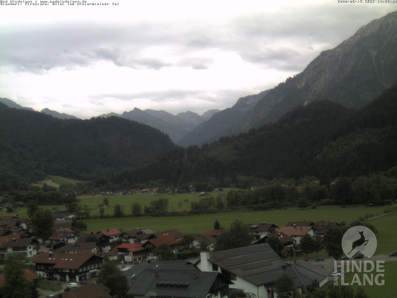 Archiv Foto Webcam Kirchturmblick Richtung Hintersteiner Tal
