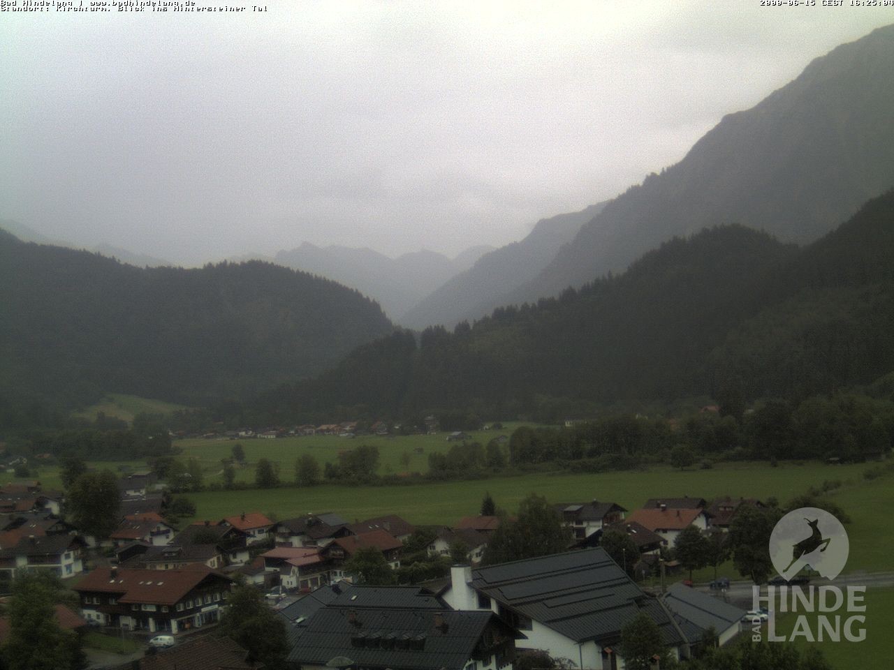 Archiv Foto Webcam Kirchturmblick Richtung Hintersteiner Tal