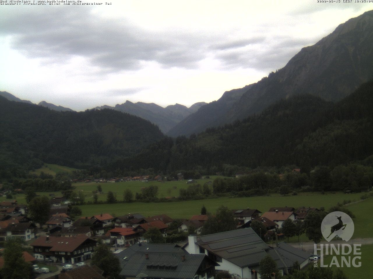 Archiv Foto Webcam Kirchturmblick Richtung Hintersteiner Tal