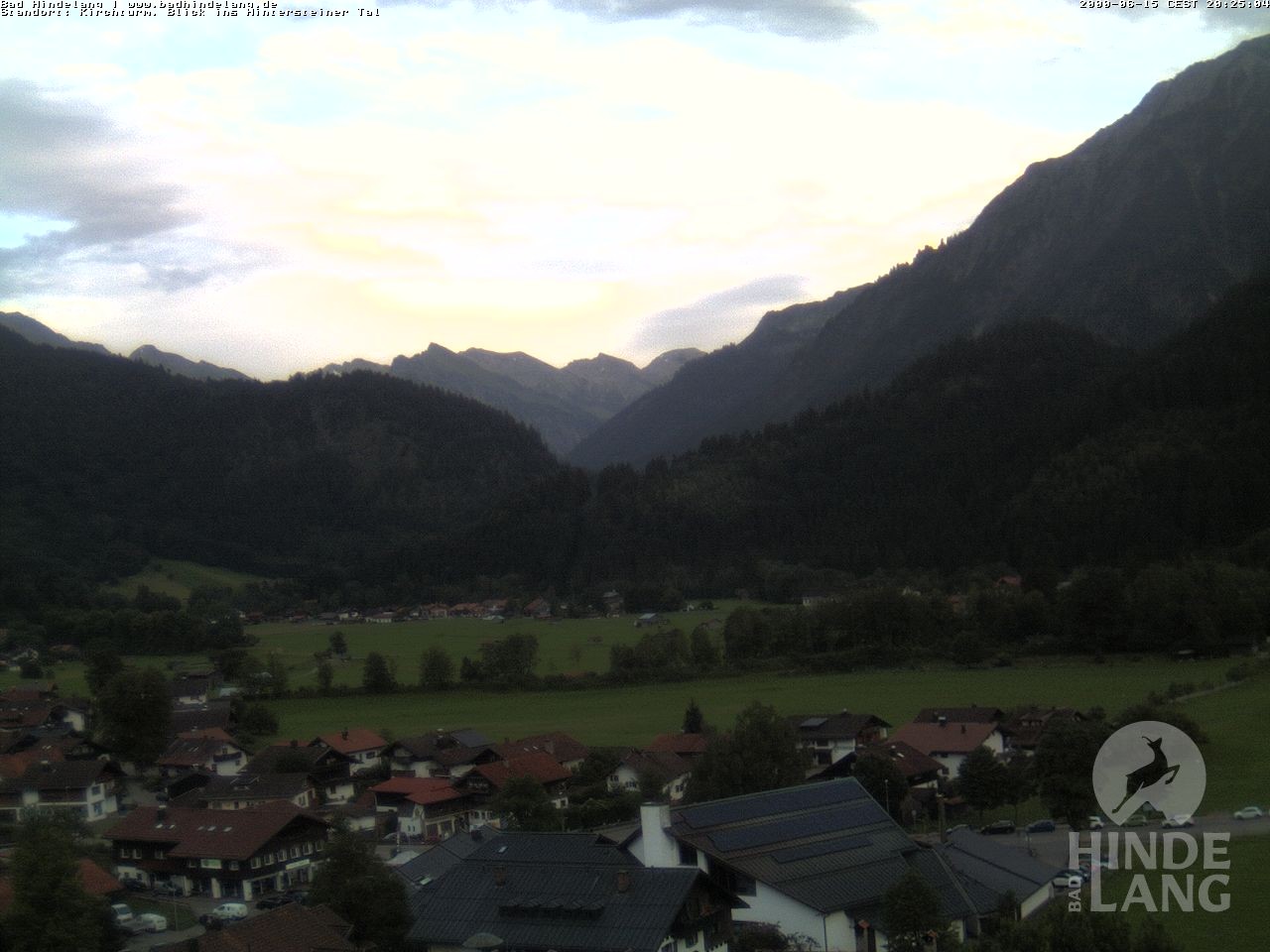 Archiv Foto Webcam Kirchturmblick Richtung Hintersteiner Tal