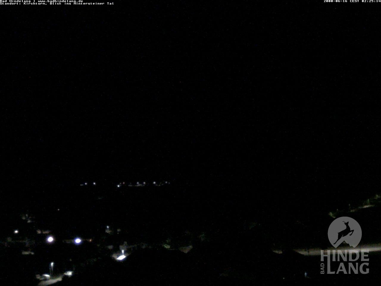 Archiv Foto Webcam Kirchturmblick Richtung Hintersteiner Tal