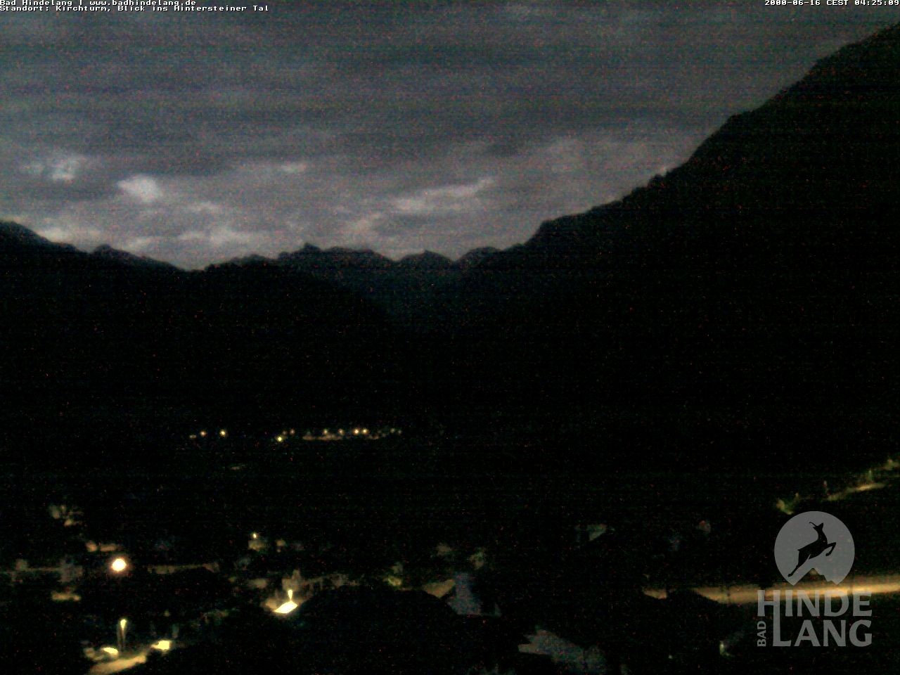 Archiv Foto Webcam Kirchturmblick Richtung Hintersteiner Tal