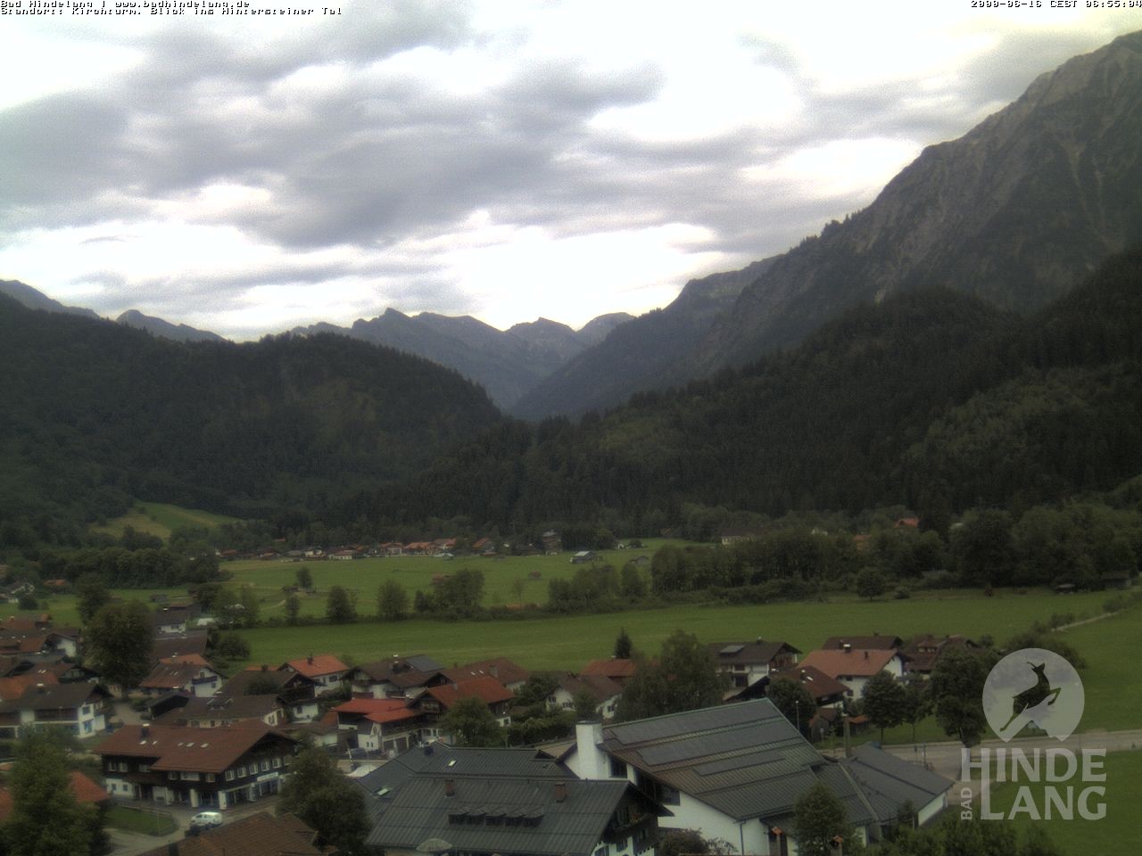 Archiv Foto Webcam Kirchturmblick Richtung Hintersteiner Tal