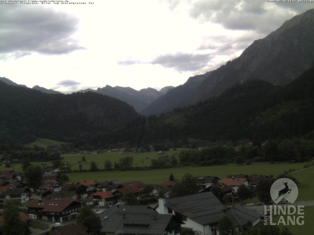 Archiv Foto Webcam Kirchturmblick Richtung Hintersteiner Tal