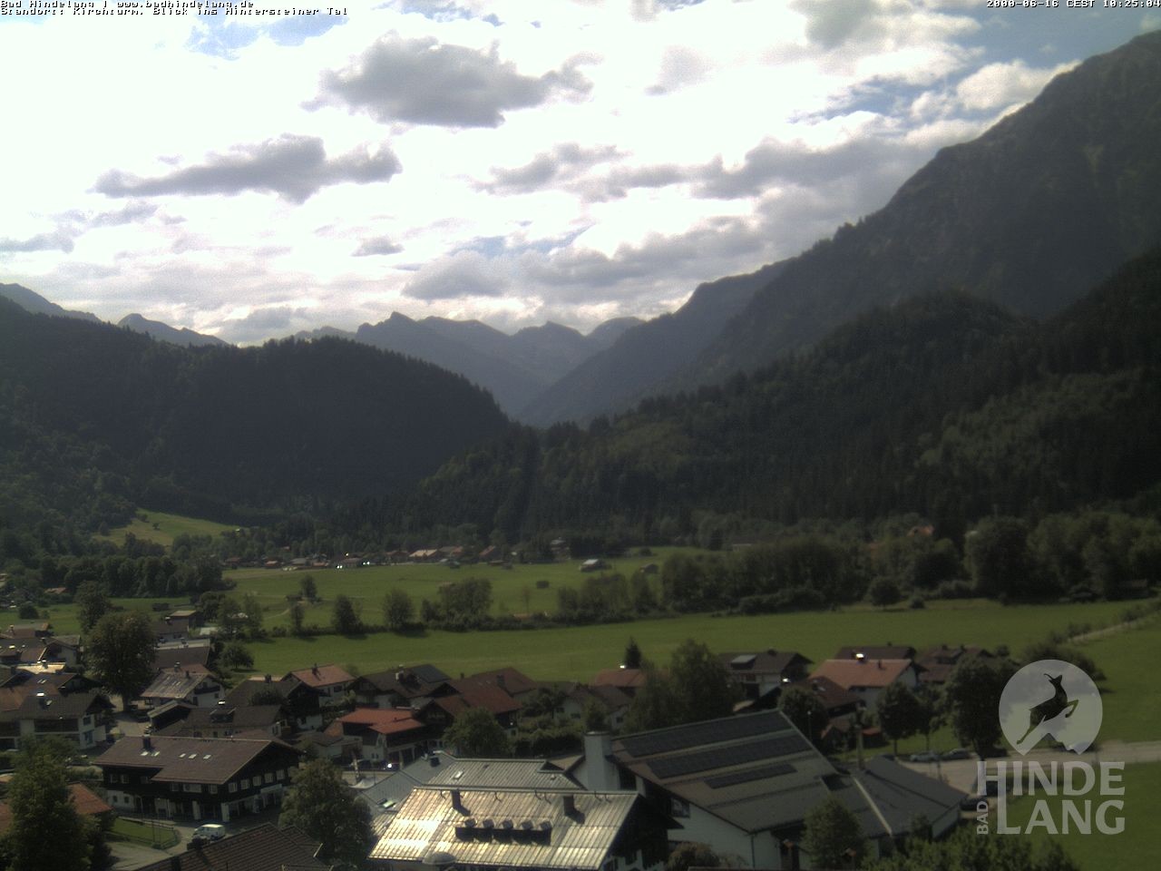 Archiv Foto Webcam Kirchturmblick Richtung Hintersteiner Tal