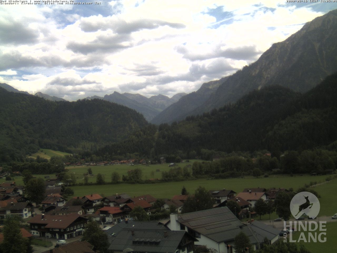 Archiv Foto Webcam Kirchturmblick Richtung Hintersteiner Tal