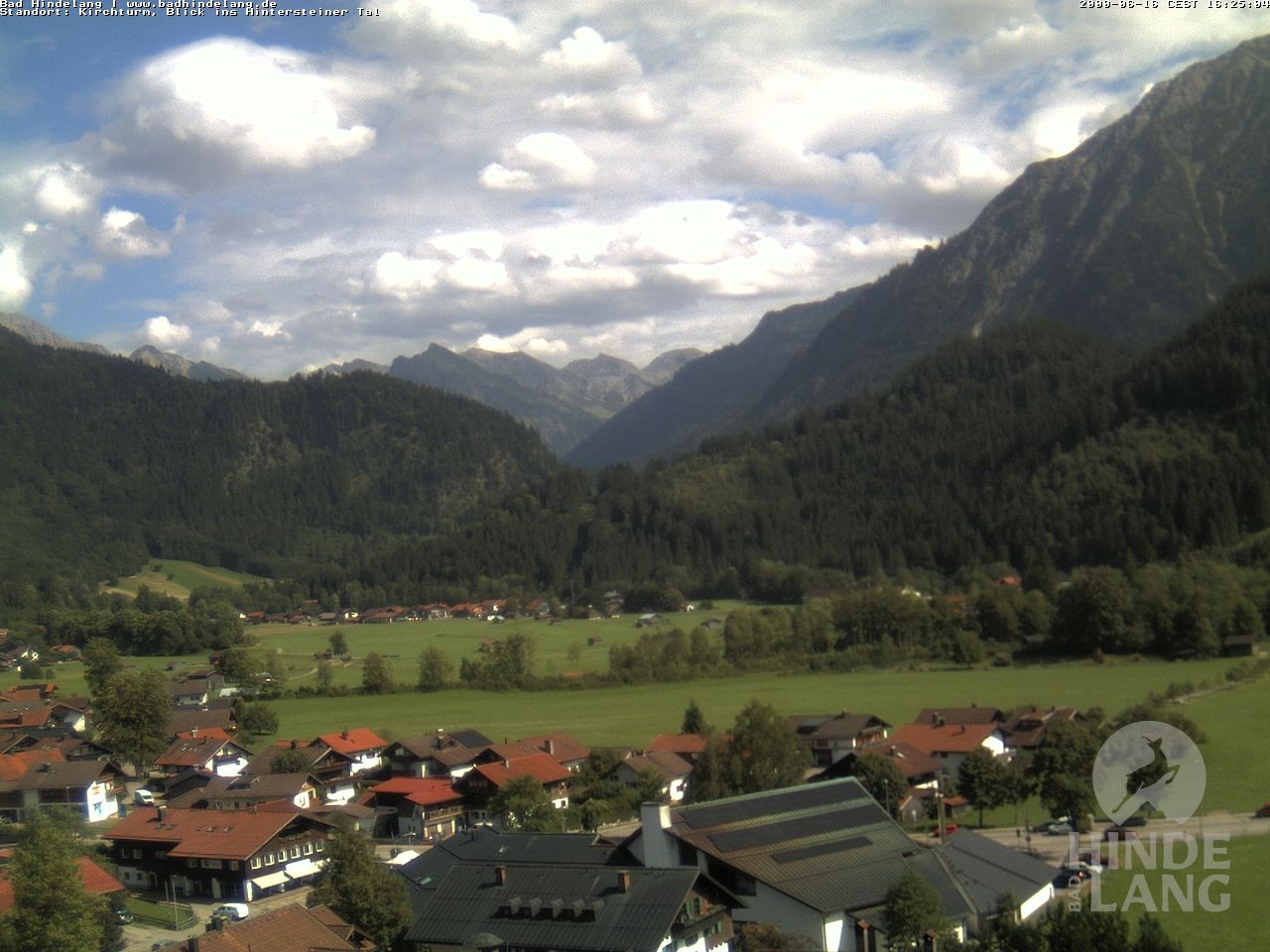 Archiv Foto Webcam Kirchturmblick Richtung Hintersteiner Tal