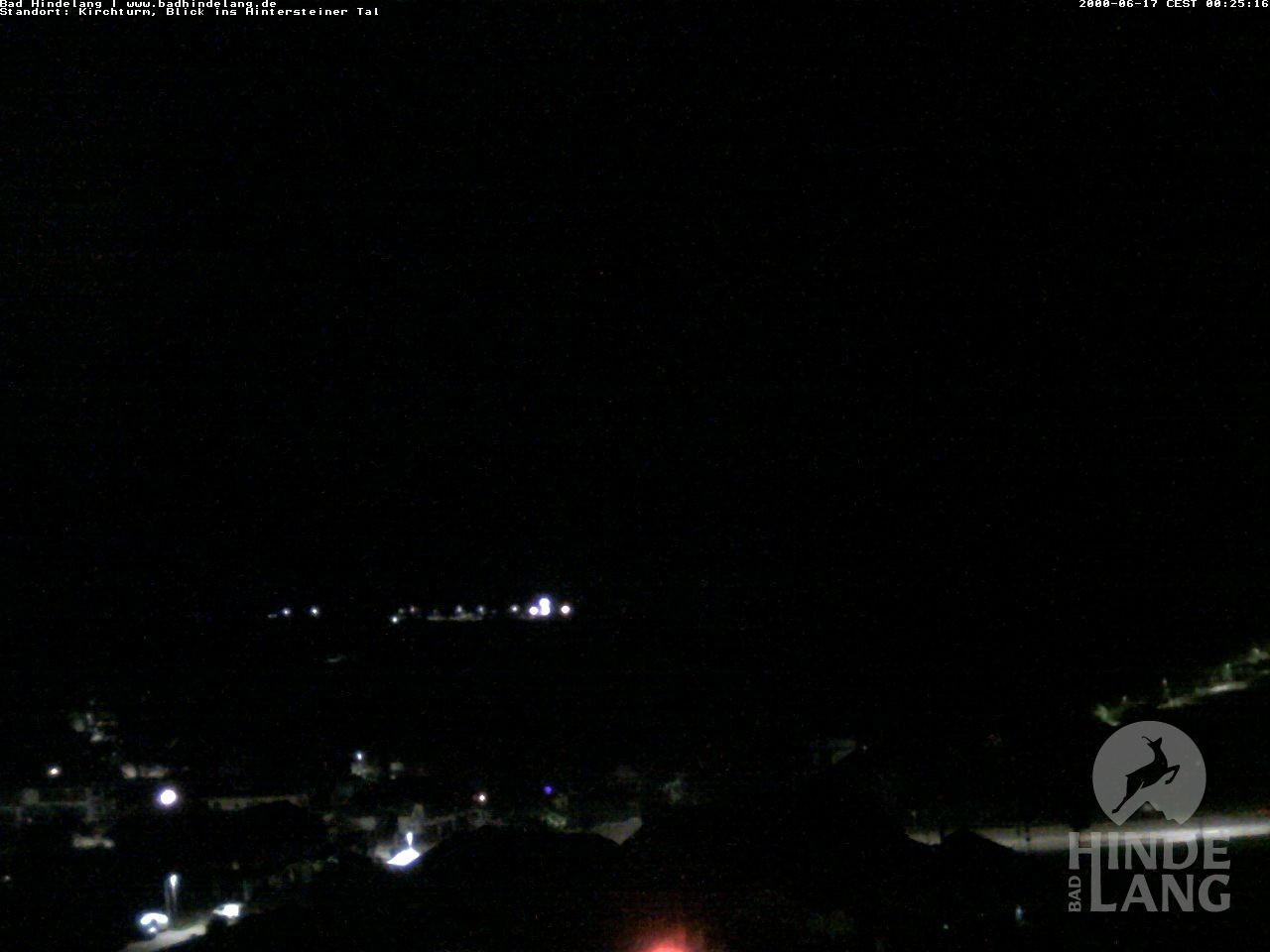 Archiv Foto Webcam Kirchturmblick Richtung Hintersteiner Tal