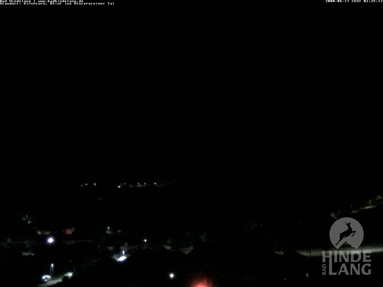 Archiv Foto Webcam Kirchturmblick Richtung Hintersteiner Tal