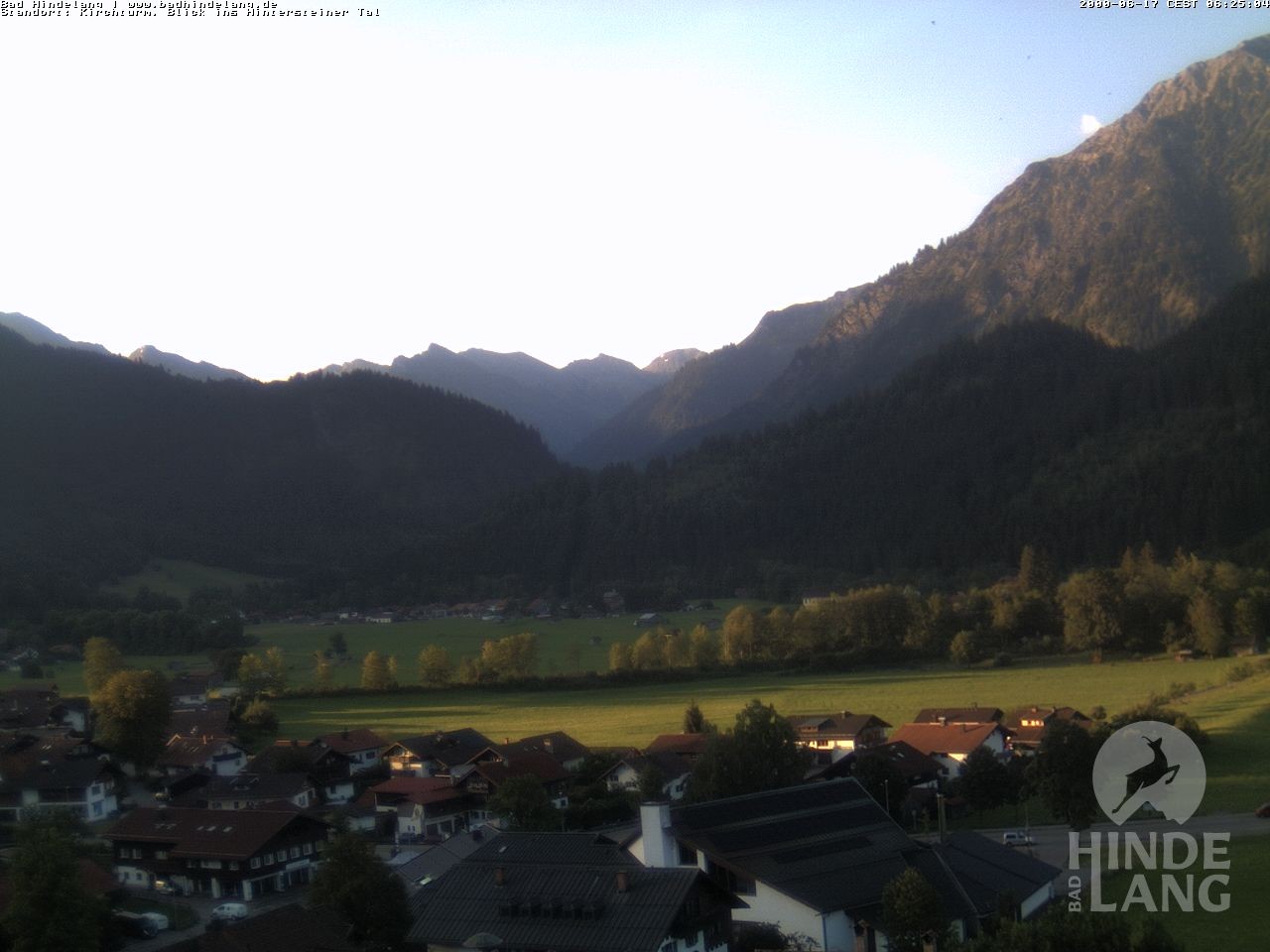 Archiv Foto Webcam Kirchturmblick Richtung Hintersteiner Tal