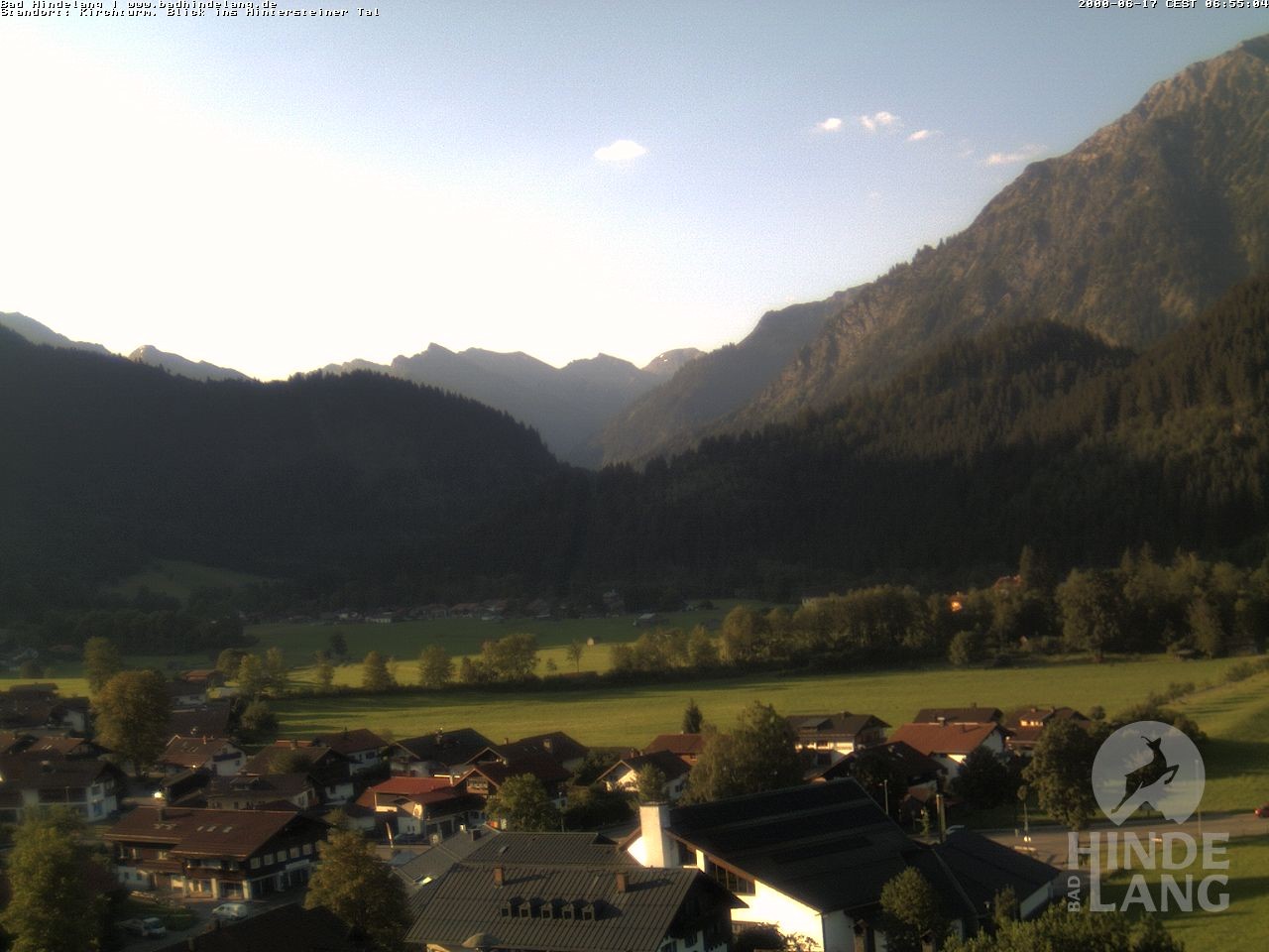 Archiv Foto Webcam Kirchturmblick Richtung Hintersteiner Tal