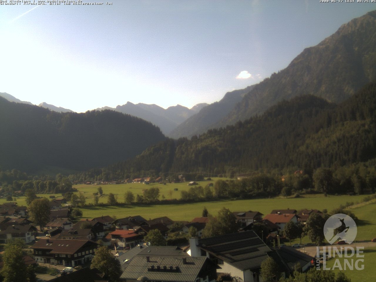 Archiv Foto Webcam Kirchturmblick Richtung Hintersteiner Tal