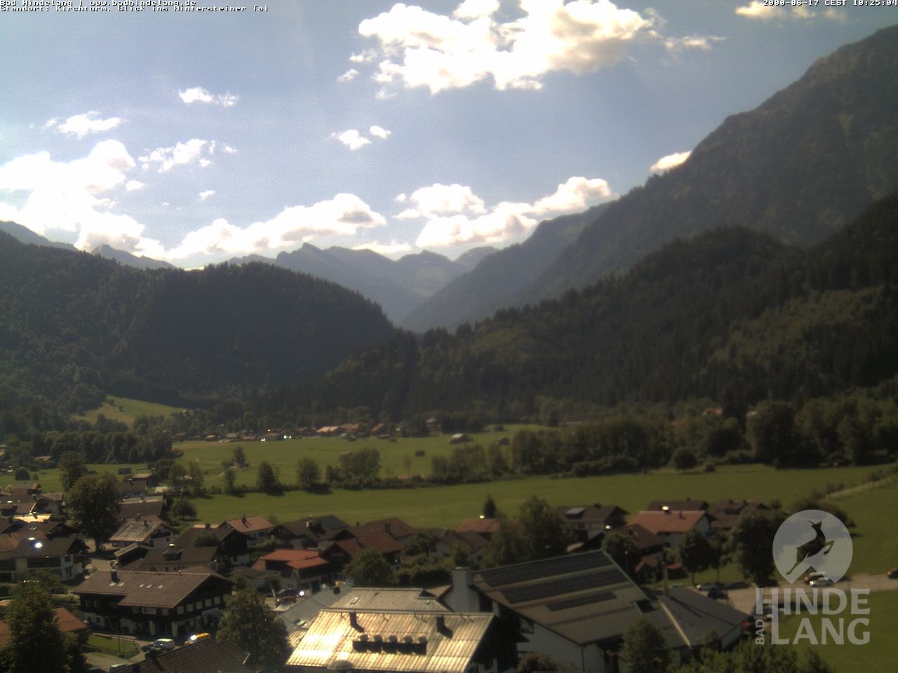 Archiv Foto Webcam Kirchturmblick Richtung Hintersteiner Tal