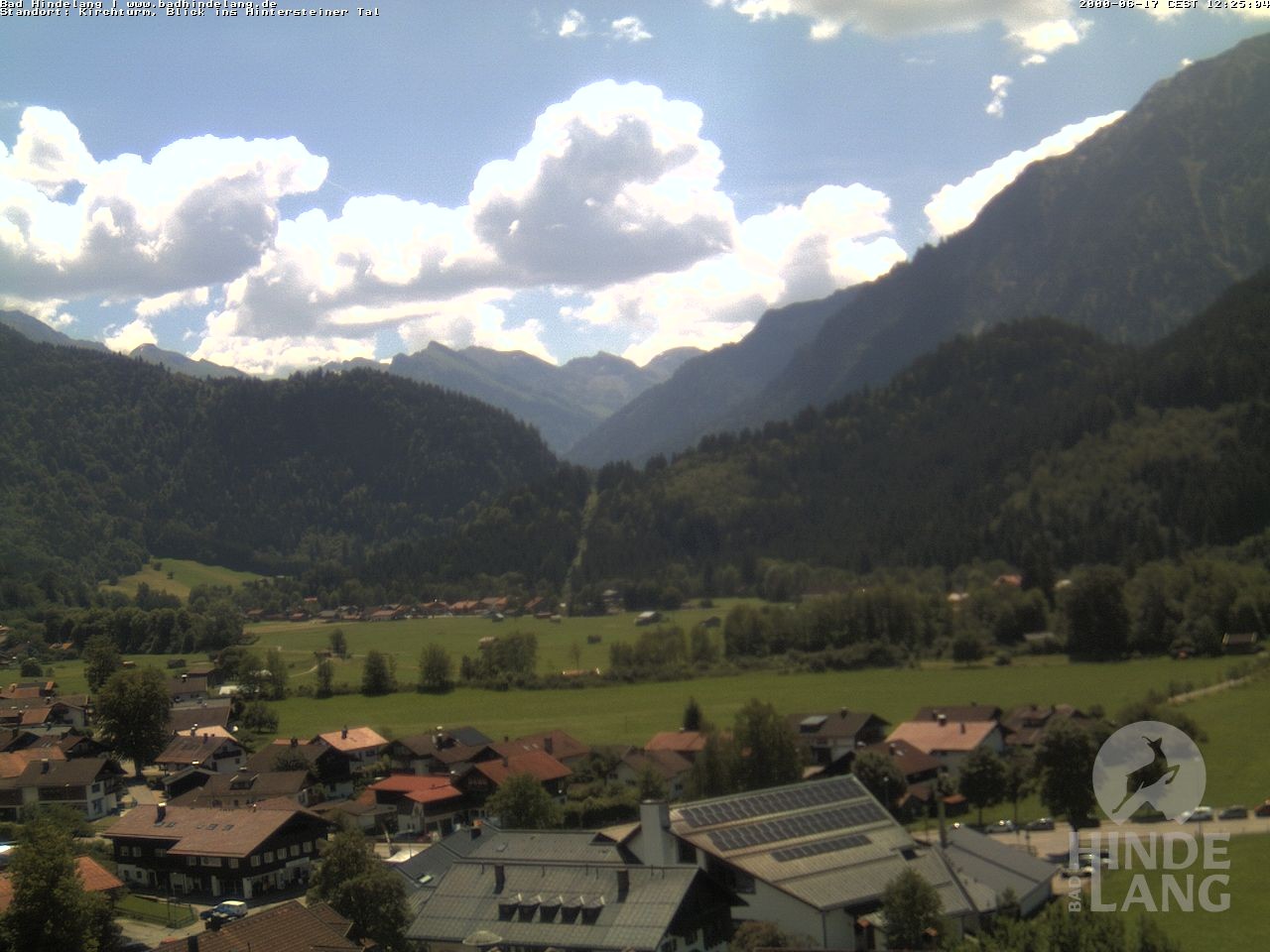 Archiv Foto Webcam Kirchturmblick Richtung Hintersteiner Tal