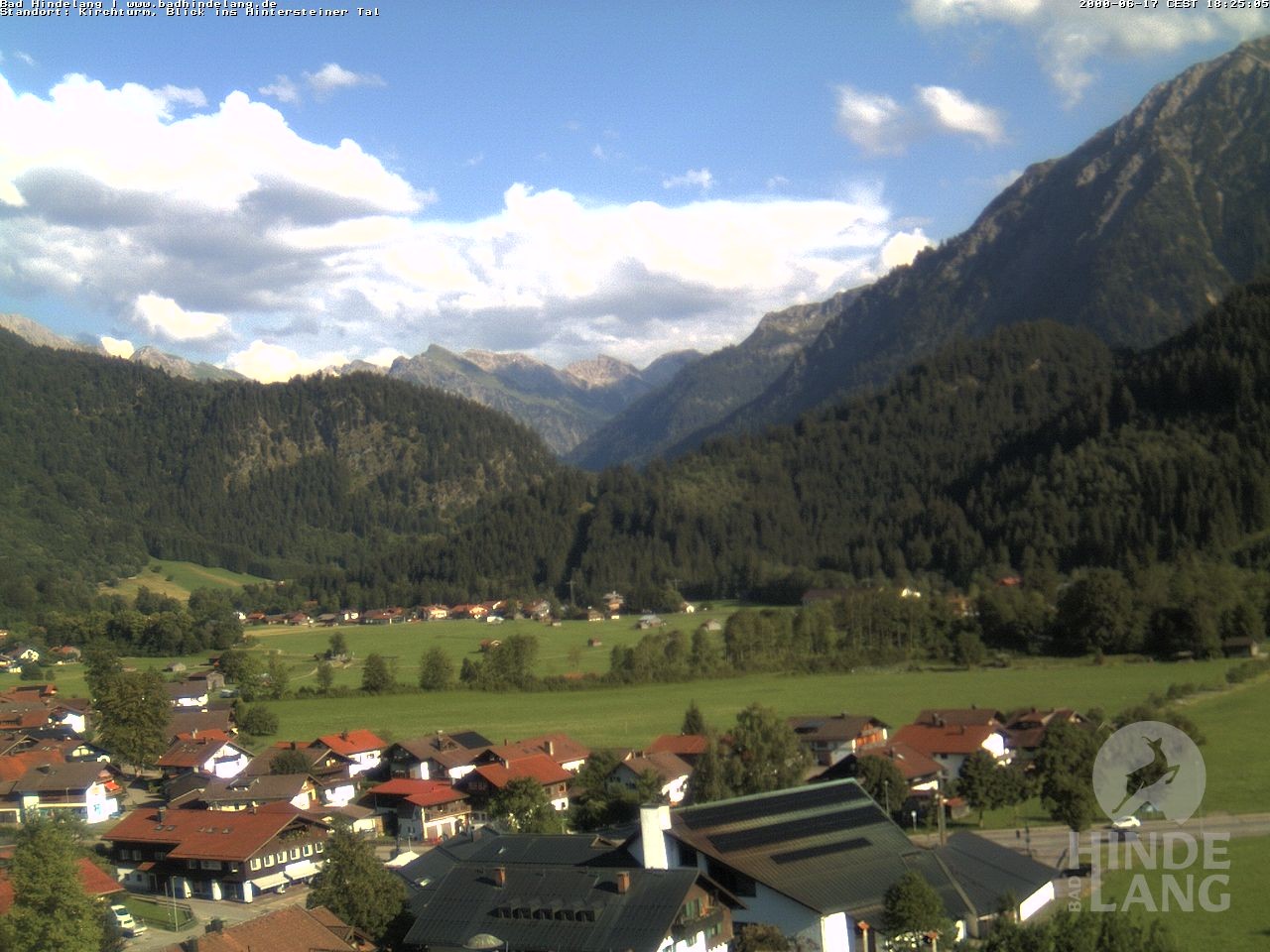 Archiv Foto Webcam Kirchturmblick Richtung Hintersteiner Tal