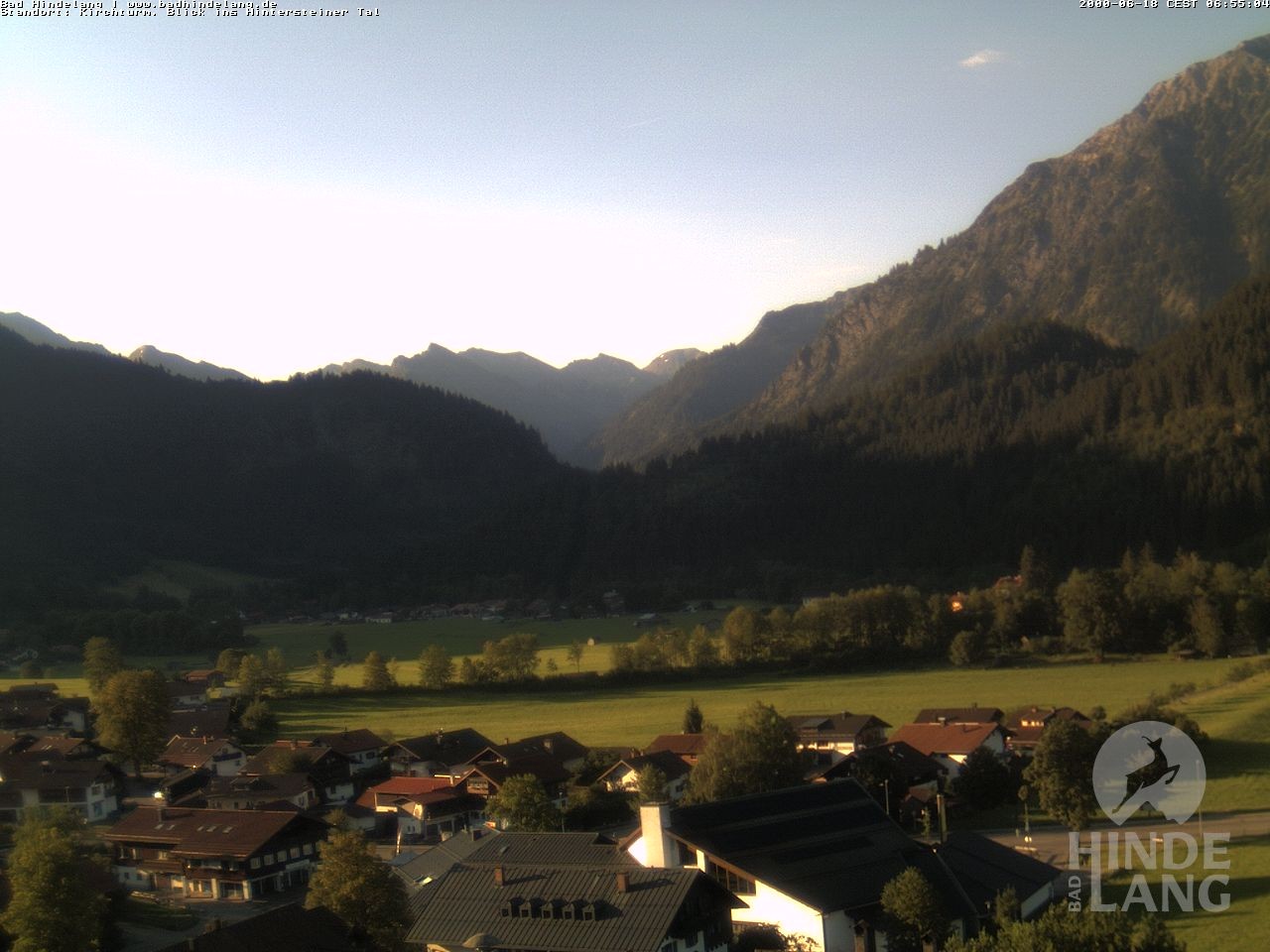 Archiv Foto Webcam Kirchturmblick Richtung Hintersteiner Tal