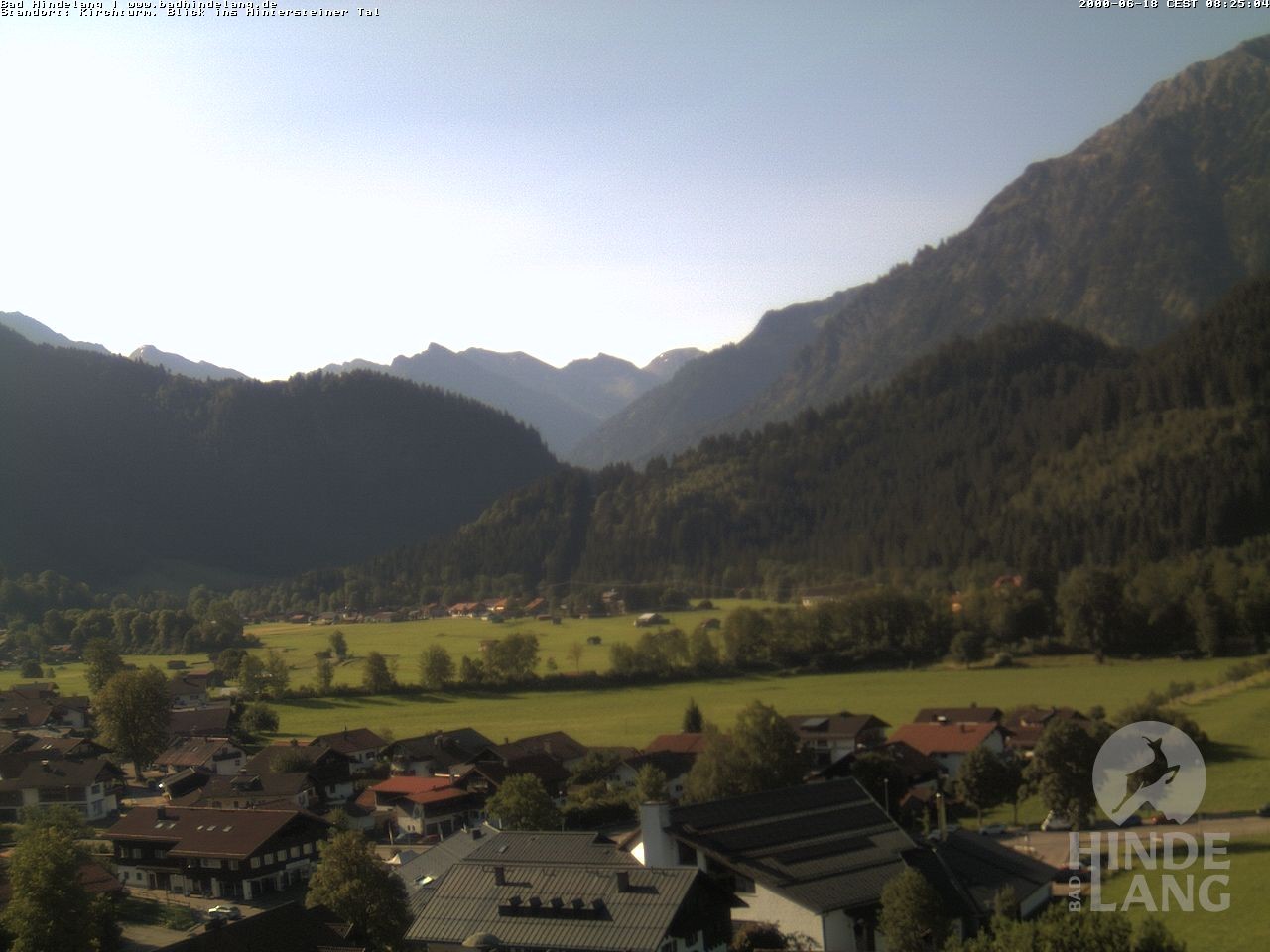 Archiv Foto Webcam Kirchturmblick Richtung Hintersteiner Tal