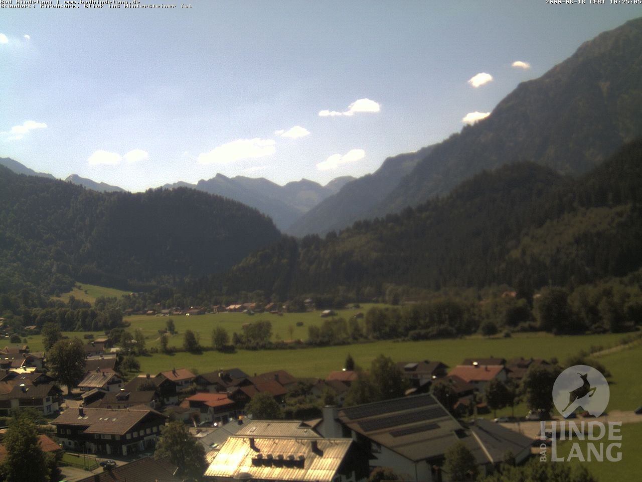 Archiv Foto Webcam Kirchturmblick Richtung Hintersteiner Tal