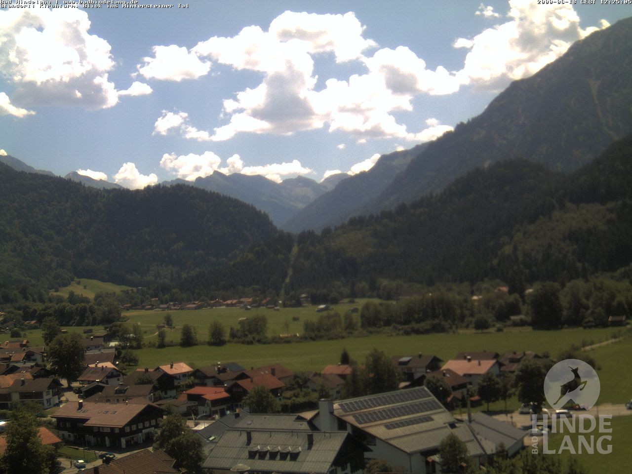 Archiv Foto Webcam Kirchturmblick Richtung Hintersteiner Tal