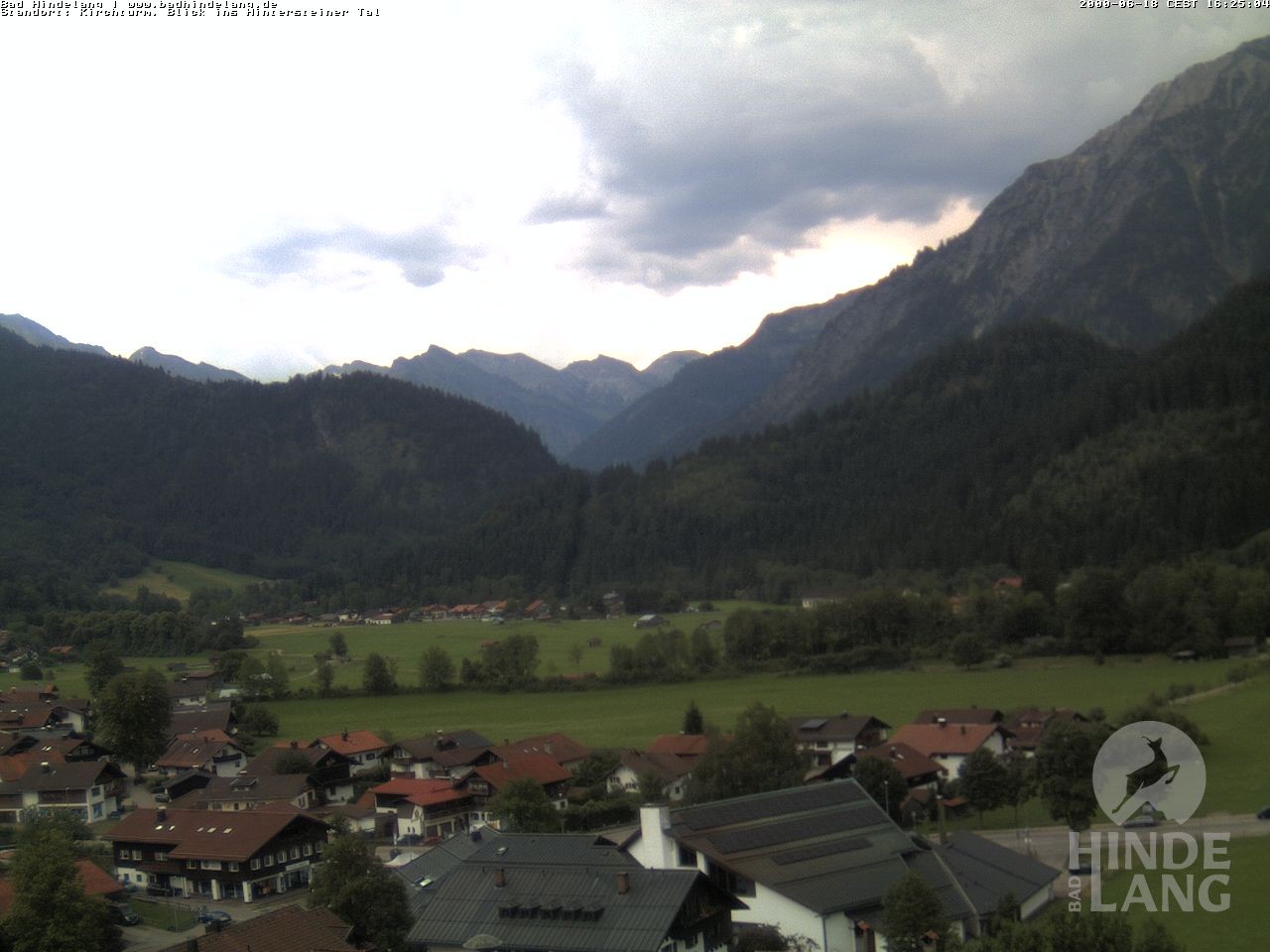 Archived image Webcam View of the church Bad Hindelang