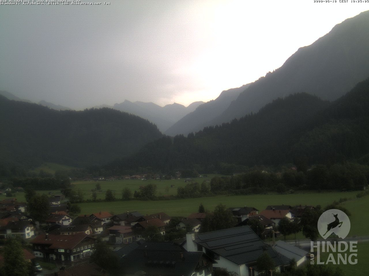 Archiv Foto Webcam Kirchturmblick Richtung Hintersteiner Tal