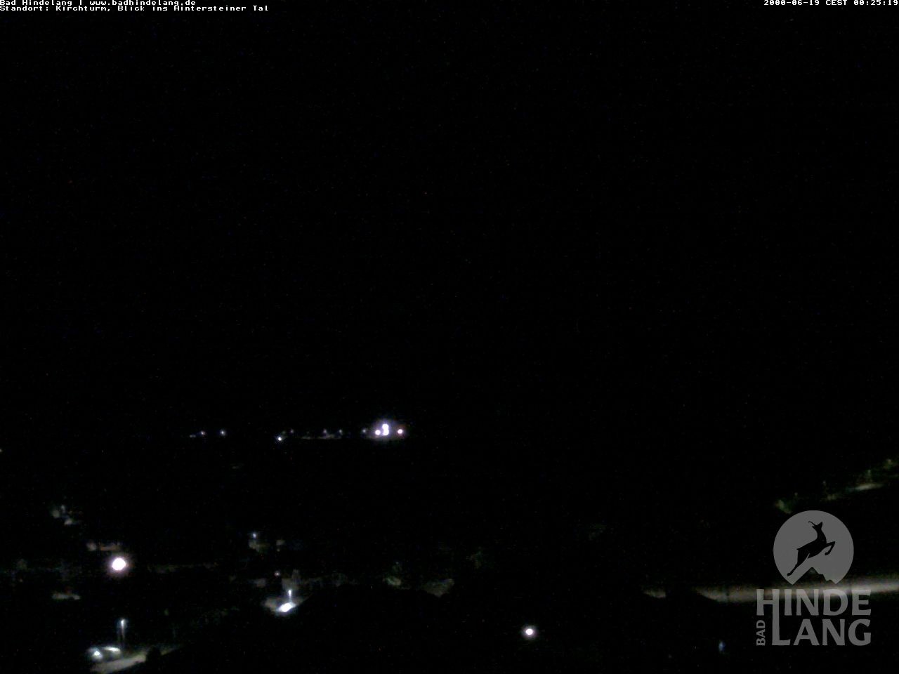 Archiv Foto Webcam Kirchturmblick Richtung Hintersteiner Tal