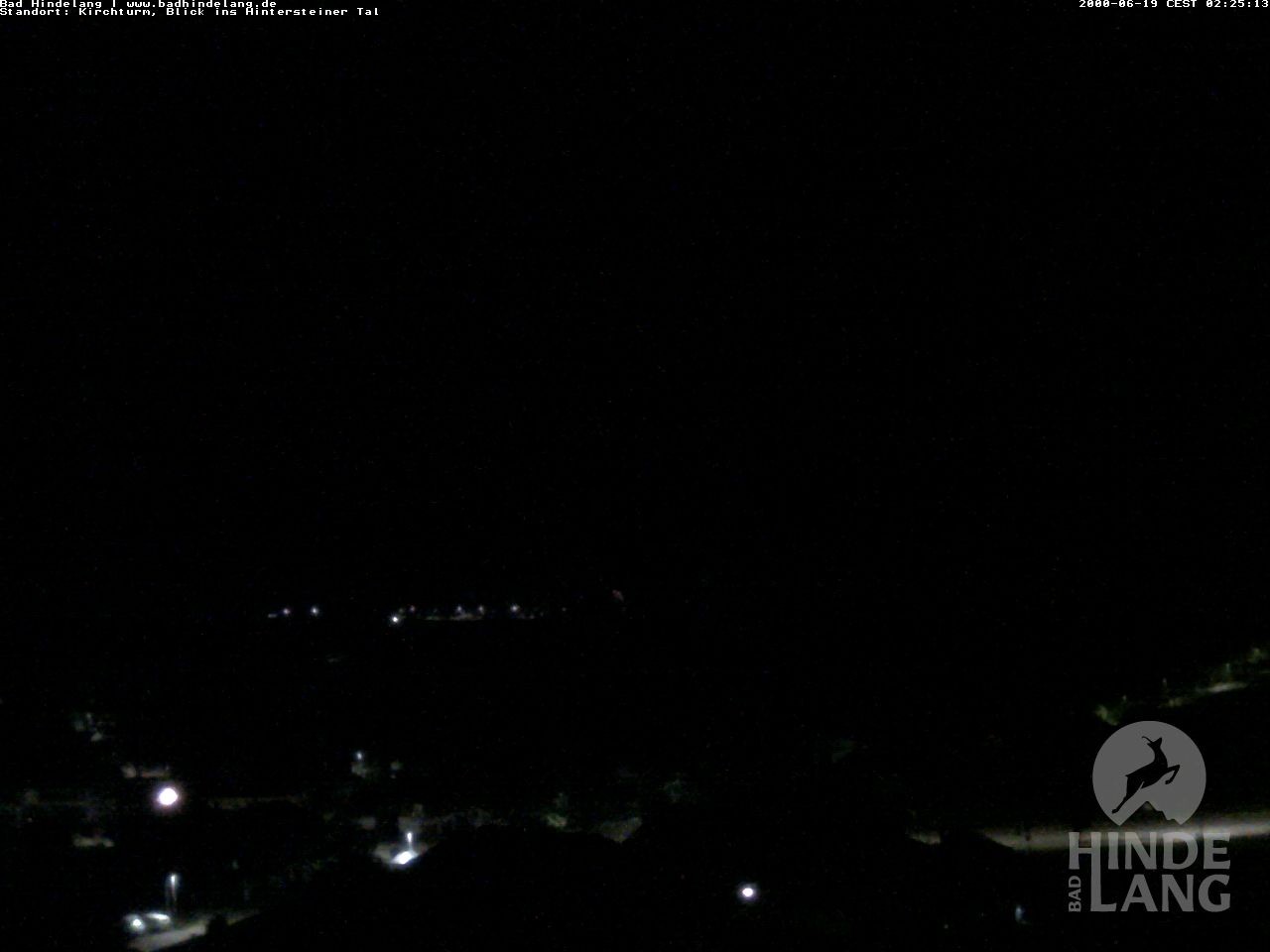 Archiv Foto Webcam Kirchturmblick Richtung Hintersteiner Tal