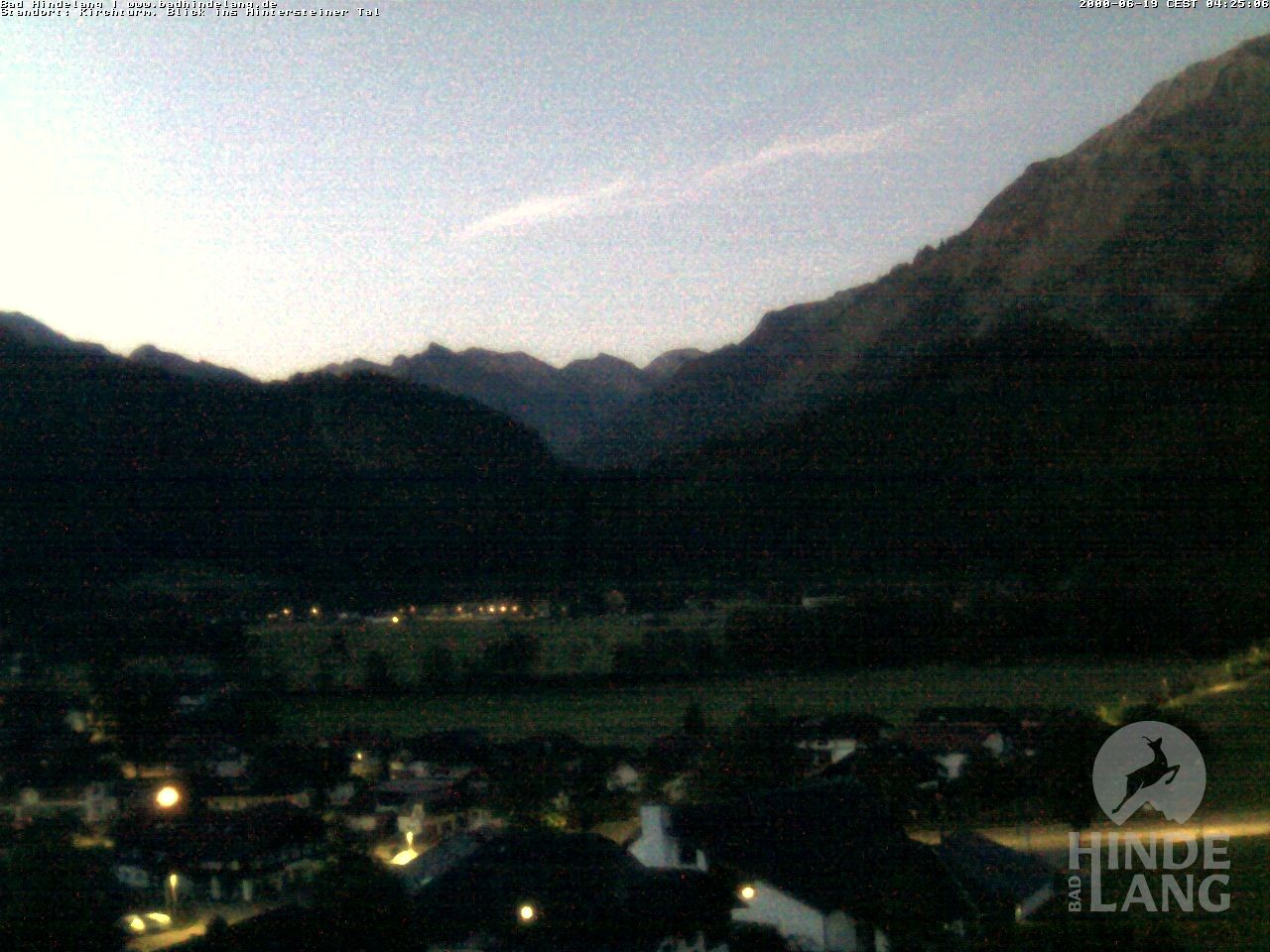 Archiv Foto Webcam Kirchturmblick Richtung Hintersteiner Tal