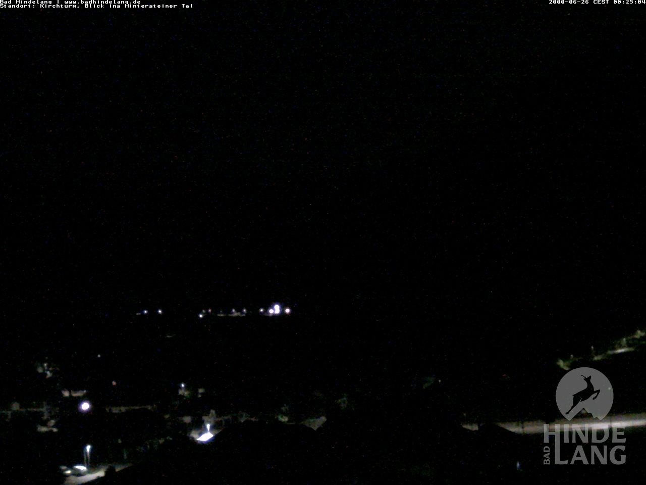 Archived image Webcam View of the church Bad Hindelang