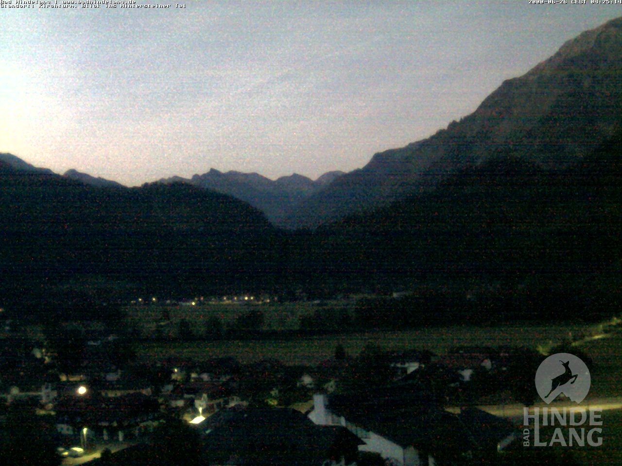 Archived image Webcam View of the church Bad Hindelang