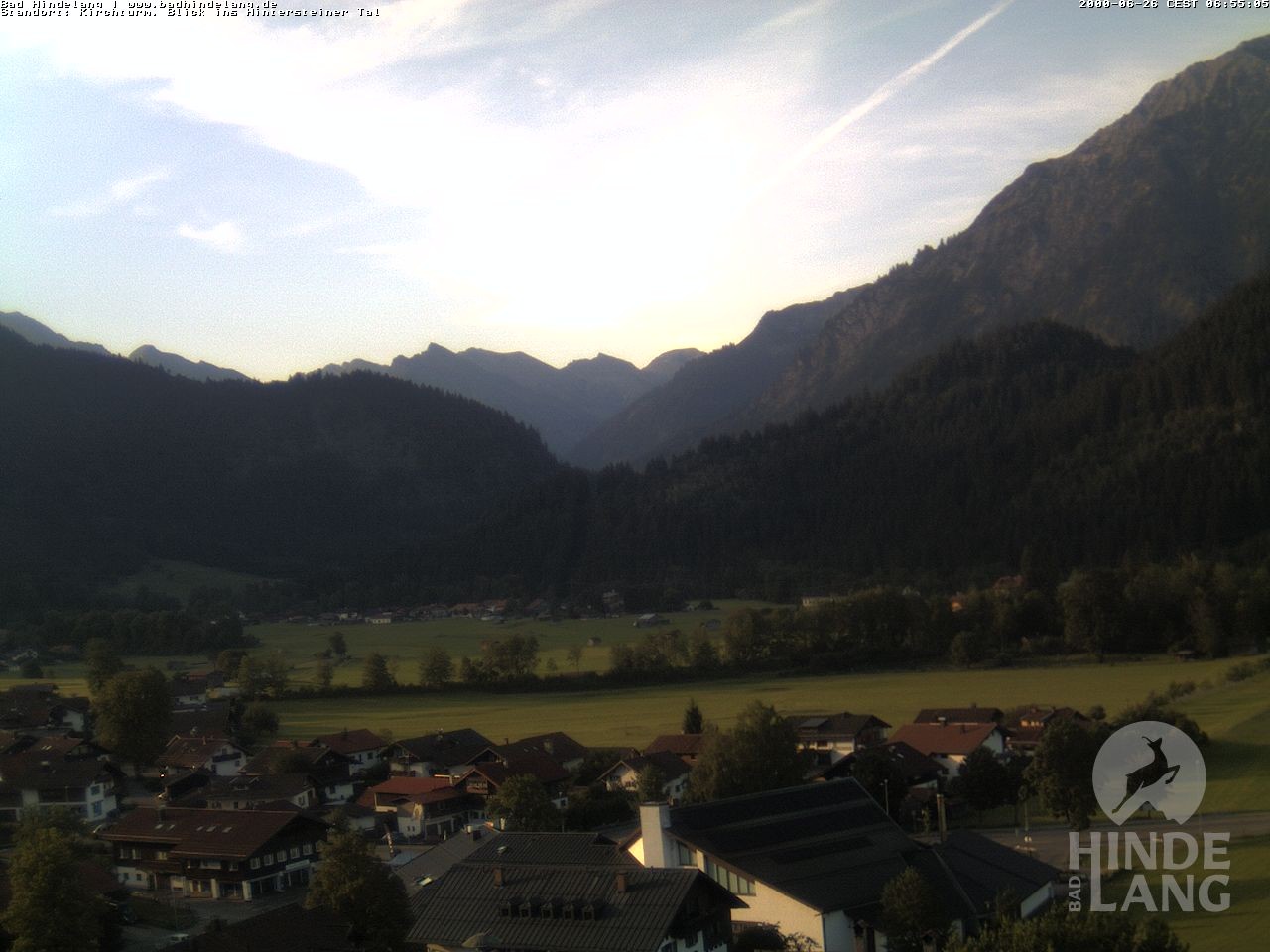 Archived image Webcam View of the church Bad Hindelang
