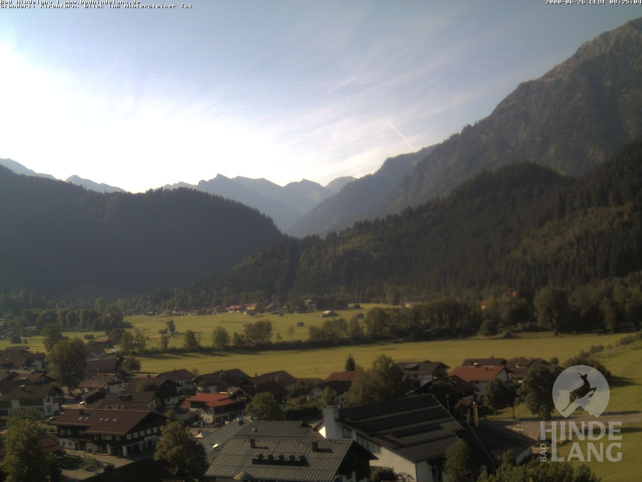 Archived image Webcam View of the church Bad Hindelang
