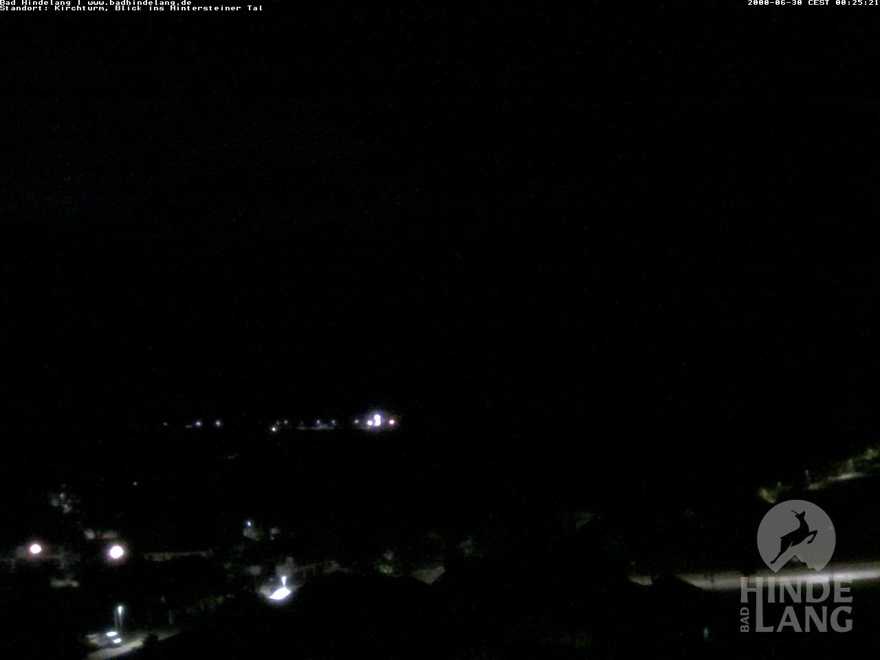 Archiv Foto Webcam Kirchturmblick Richtung Hintersteiner Tal