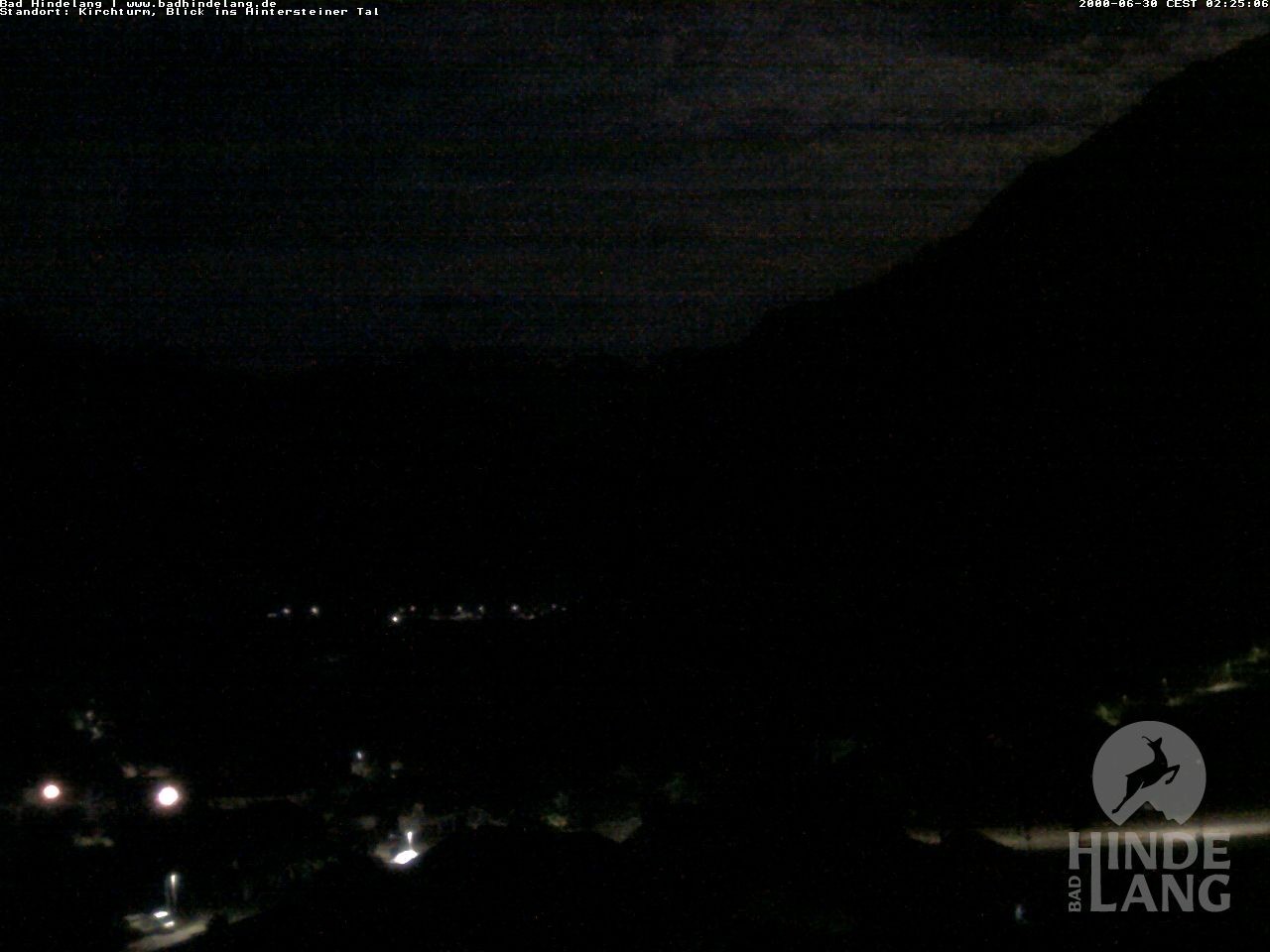 Archiv Foto Webcam Kirchturmblick Richtung Hintersteiner Tal