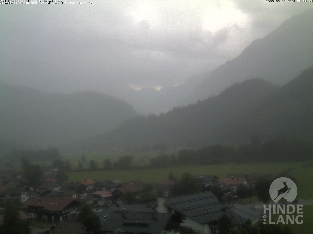 Archiv Foto Webcam Kirchturmblick Richtung Hintersteiner Tal