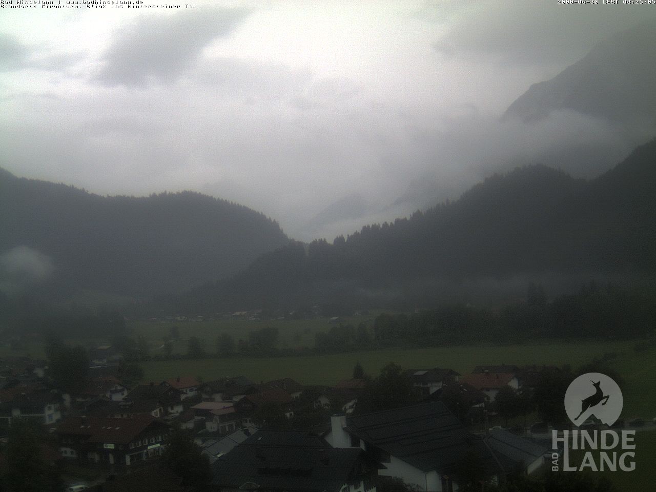 Archiv Foto Webcam Kirchturmblick Richtung Hintersteiner Tal