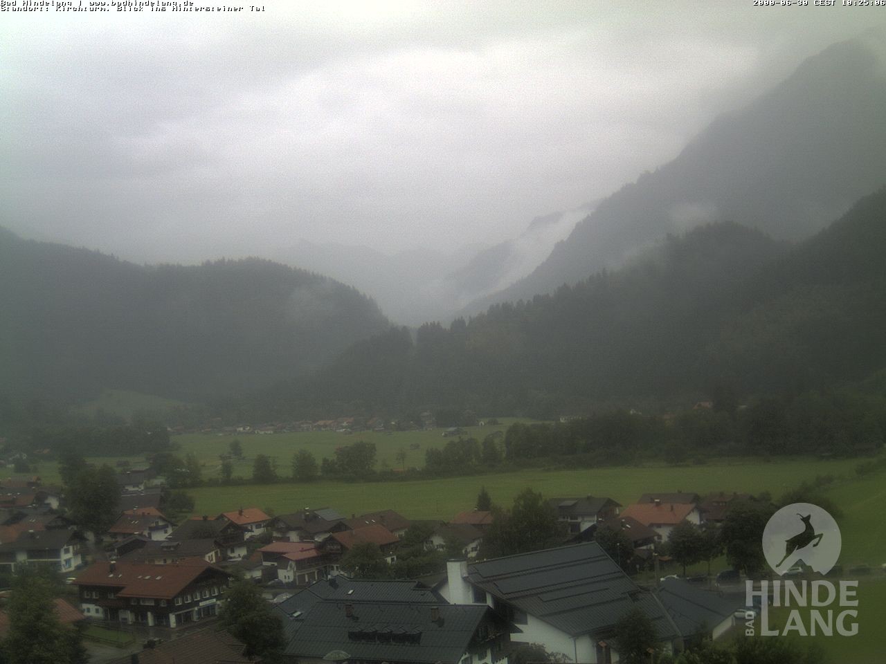 Archiv Foto Webcam Kirchturmblick Richtung Hintersteiner Tal
